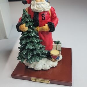 Steubenville "Big Red". Red and Green Santa Figurine bwautiful Peice